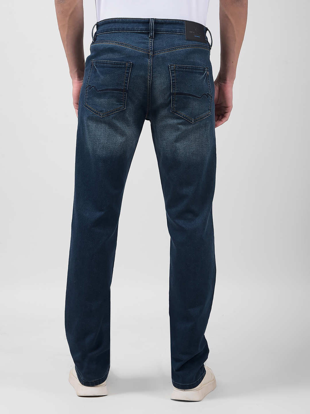 Numero Uno Men Solid Blue Jeans